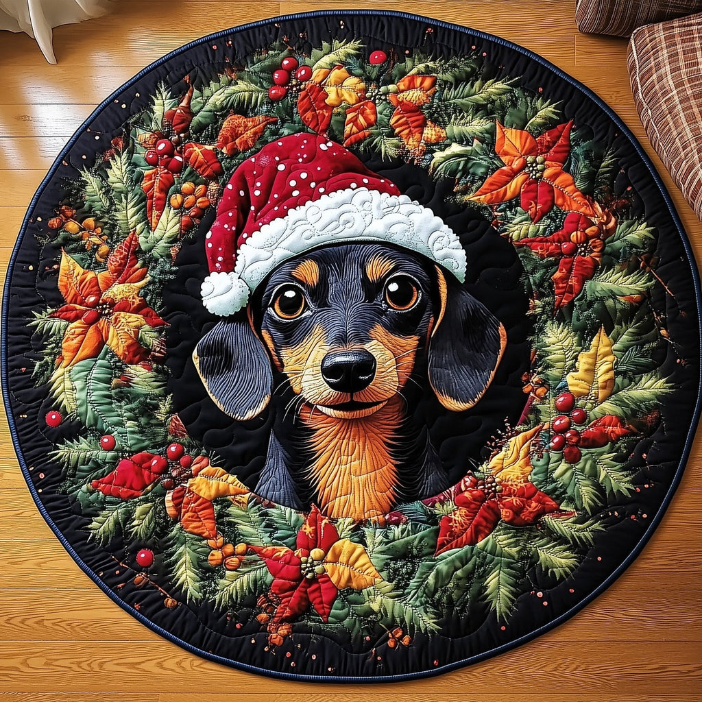 Dachshund Round Mat Rug - Nature Design | Serene Home Decor