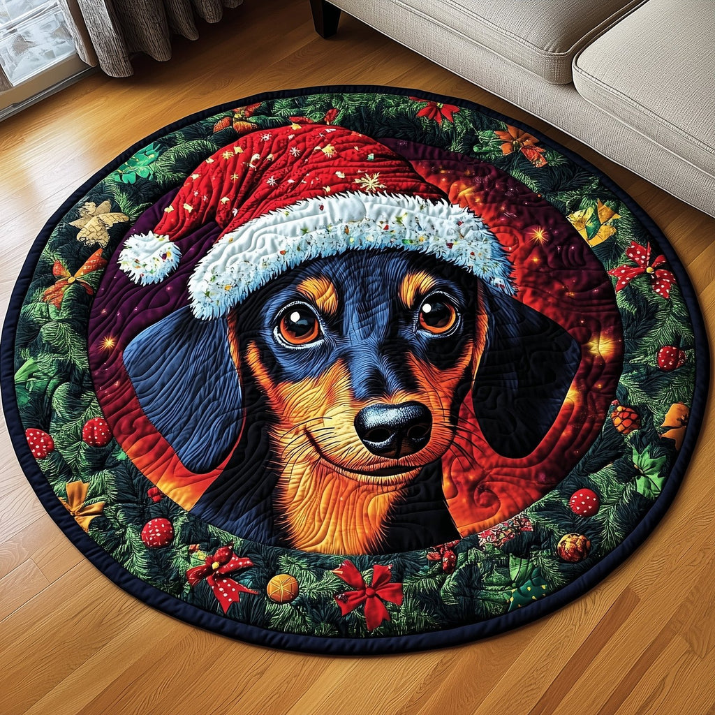 Dachshund Round Mat Rug - Nature Design | Serene Home Decor