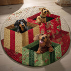 Dachshund Round Mat Rug - Nature Design | Serene Home Decor