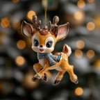 Dancing Antlers Christmas Ornament
