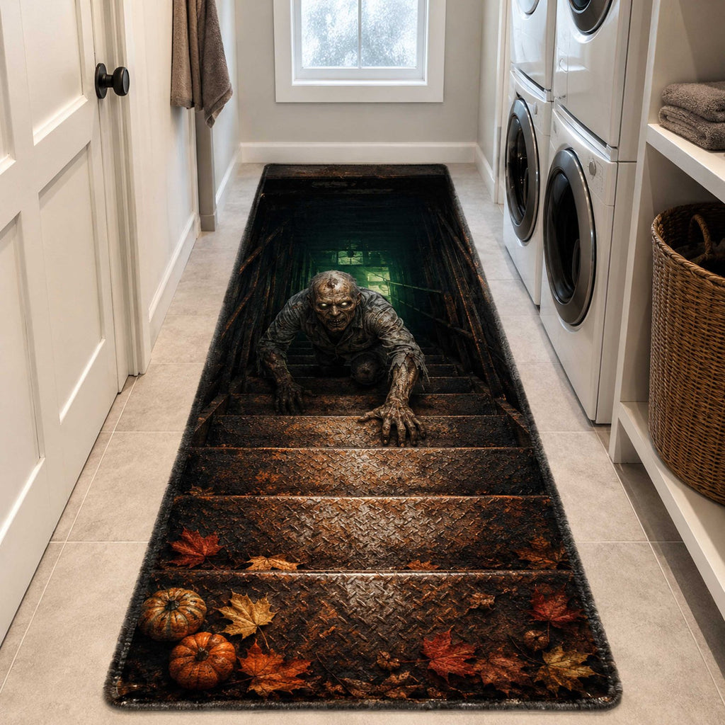 Dark Descent Runner Carpet Runner Rug - Cute Pet Design | Animal Printed Runner Rug