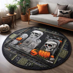 Dark Harvest Round Mat Rug - Nature Design | Serene Home Decor