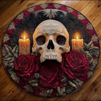 Dark Romance Round Mat Rug - washable non-slip printed rug
