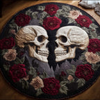 Dark Romance Round Mat Rug - Nature Design | Serene Home Decor