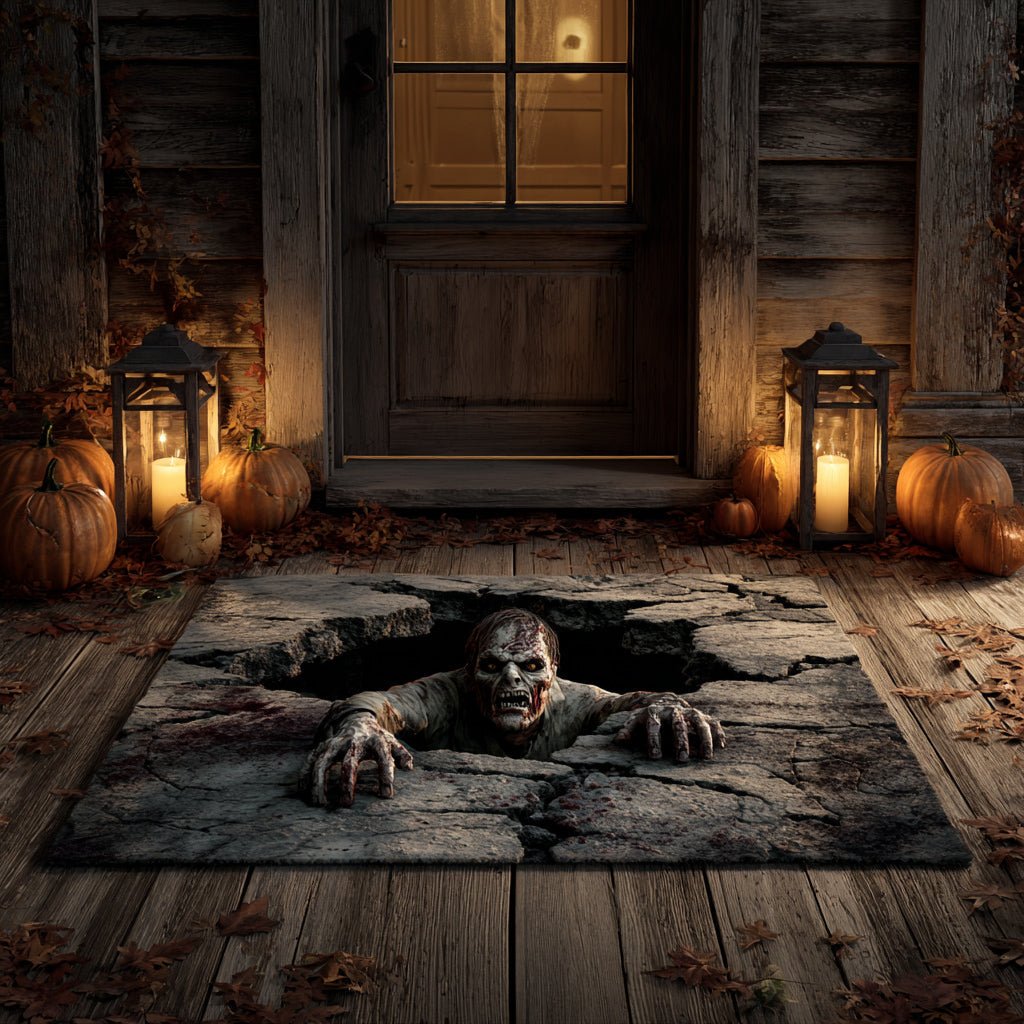 Dark Zombie Gate Doormat - Nature Design | Printed Welcome Doormat