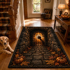 Death Portal area rug in a living room