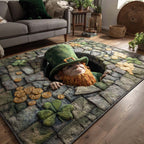 Deep Cave Fortune area rug in a living room