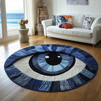 Deep Dream Eyes Round Mat Rug - Nature Design | Serene Home Decor