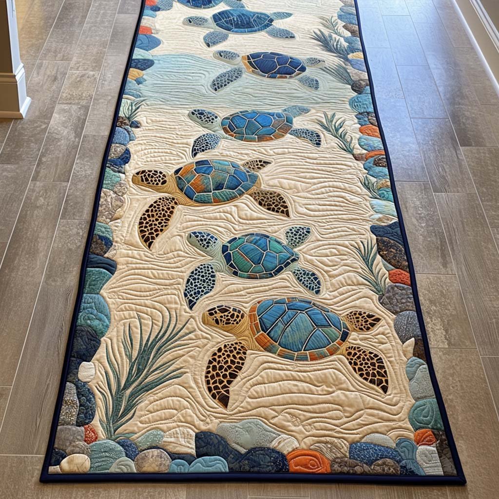 Deep Sea Path Runner Carpet Runner Rug - Cute Pet Design | Animal Printed Runner Rug