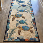 Deep Sea Path Runner Carpet Runner Rug - Cute Pet Design | Animal Printed Runner Rug