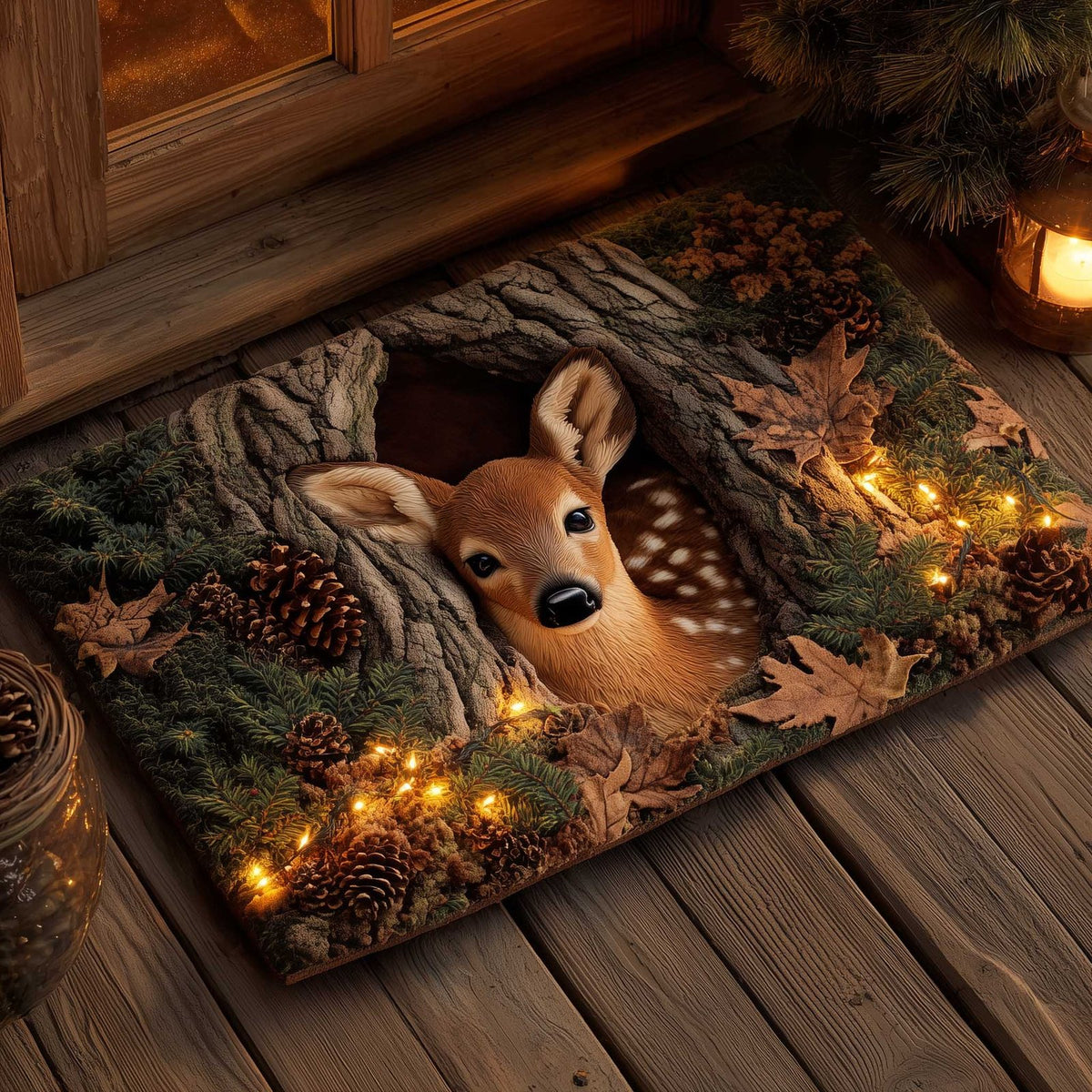 Deer Doormat - Cute Animal Design | Printed Welcome Doormat