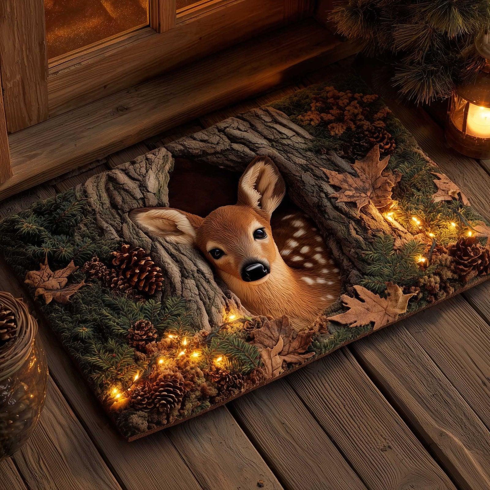 Deer Doormat - Cute Animal Design | Printed Welcome Doormat