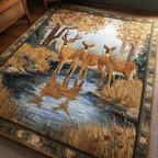 Deer Haven area rug in a living room