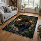 Den Bears area rug in a living room