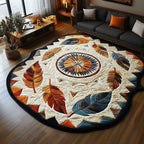 Desert Dreamweaver Custom Shape Area Rug - Nature Design | Die-Cut Non-Slip Rug - washable non-slip printed rug