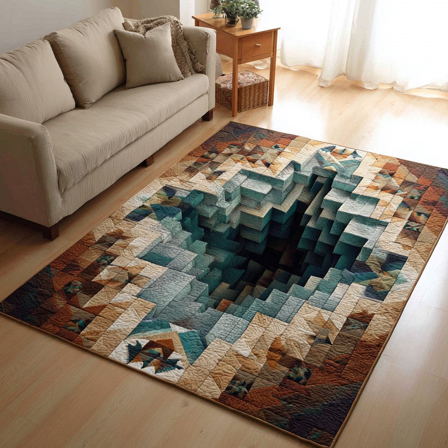 Desert Heat area rug in a living room