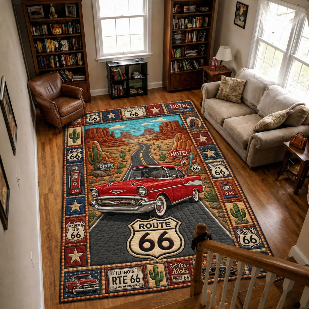 Desert Highway Classic area rug in a living room