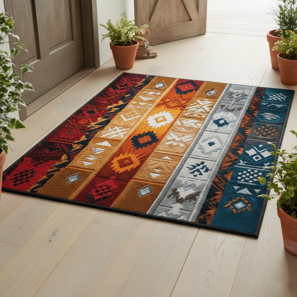 Desert Stripes Doormat - Nature Design | Printed Welcome Doormat