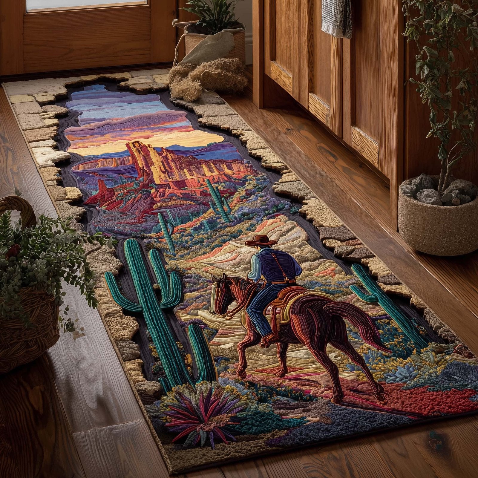 Desert Trail Runner Rug - Nature Design | Serene Runner Rug