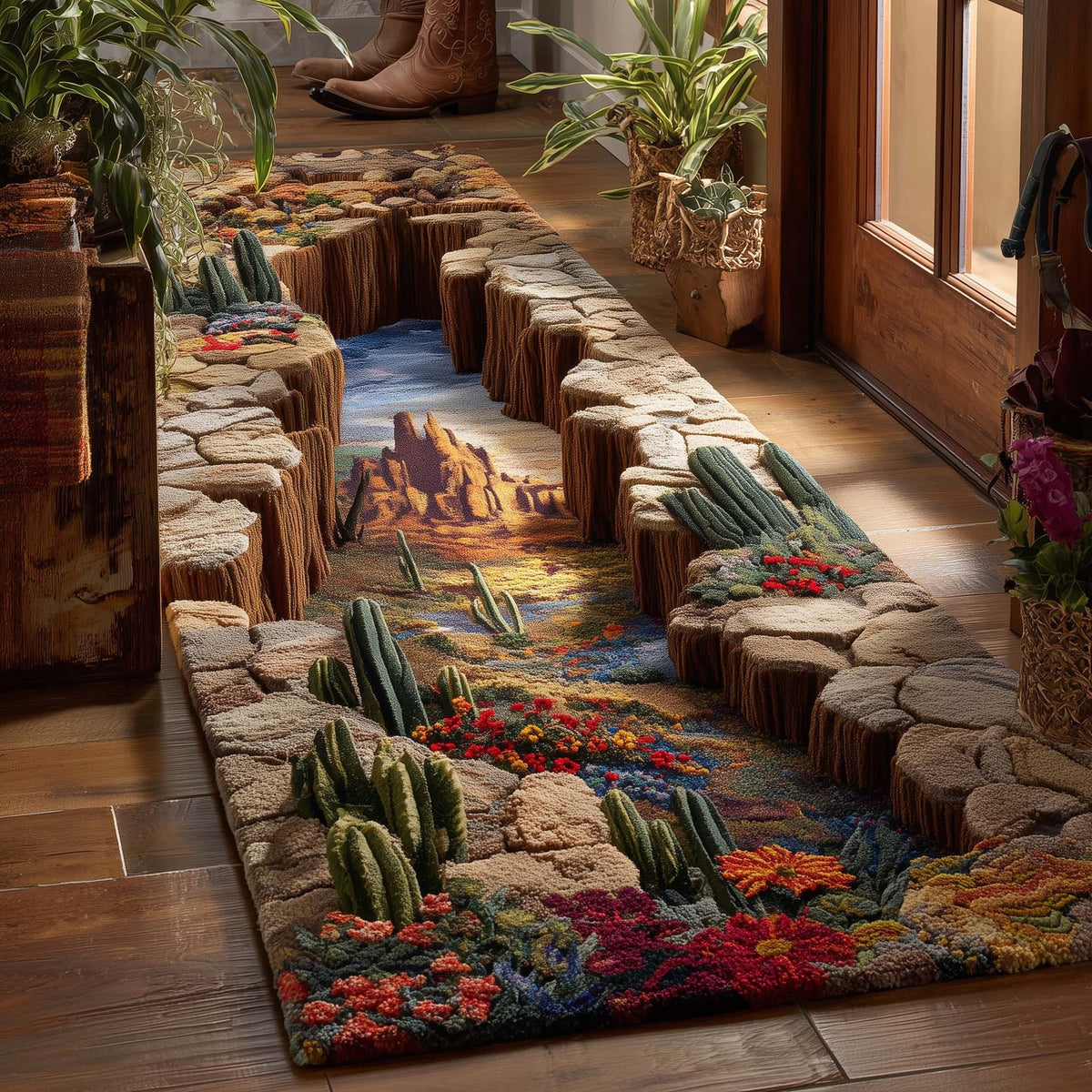Desert Trail Runner Rug - Nature Design | Serene Runner Rug