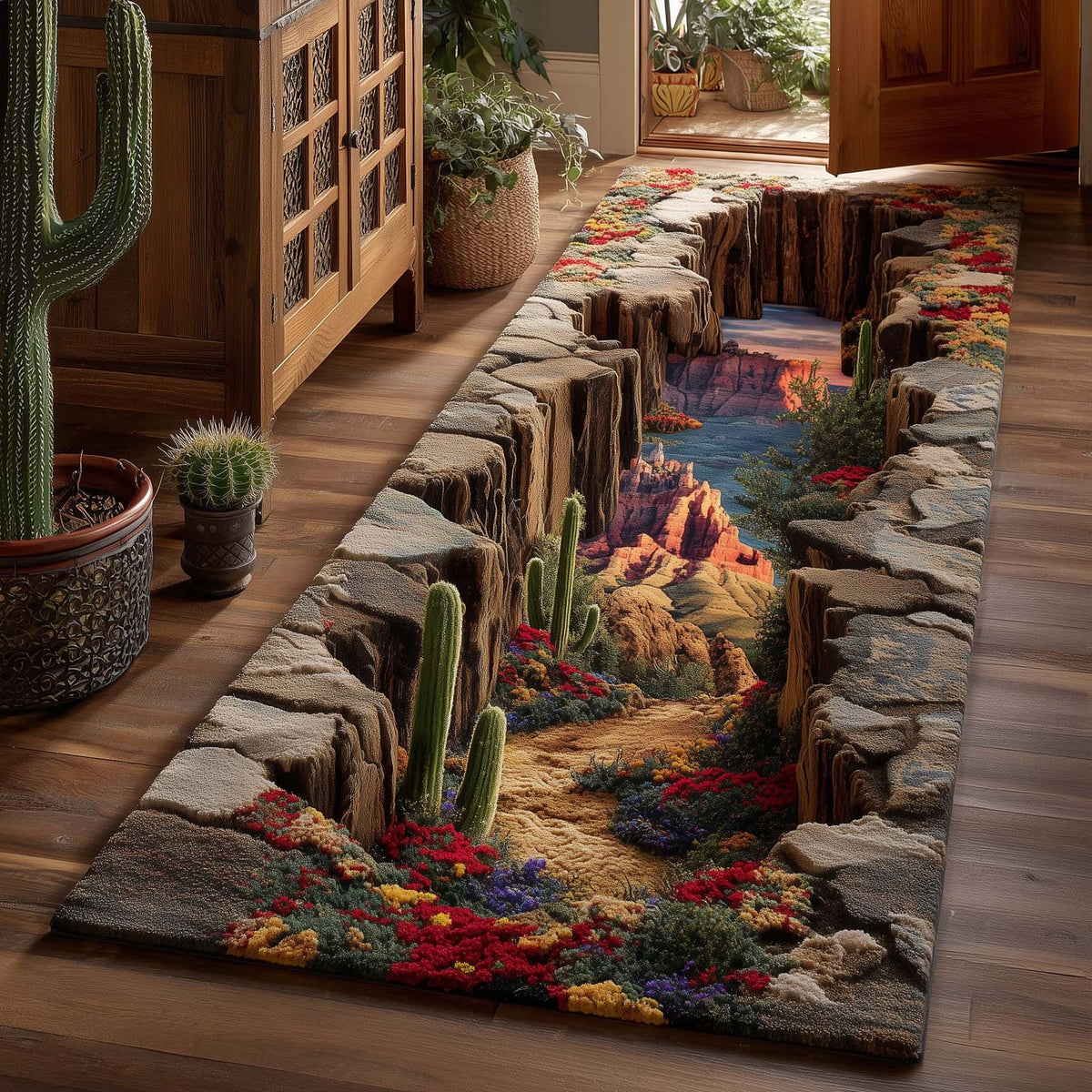 Desert Trail Runner Rug - Nature Design | Serene Runner Rug