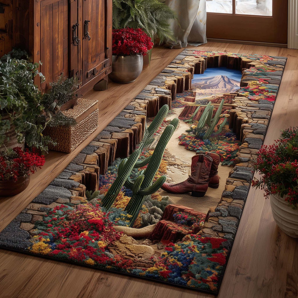 Desert Trail Runner Rug - Nature Design | Serene Runner Rug