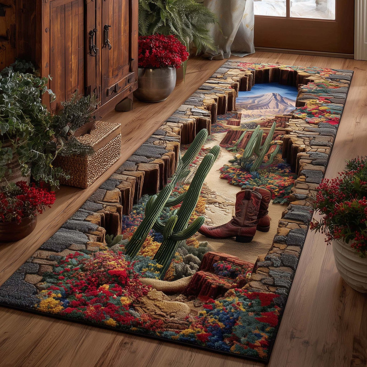 Desert Trail Runner Rug - Nature Design | Serene Runner Rug
