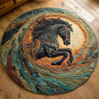 Desert Wind Run Round Mat Rug - washable non-slip printed rug