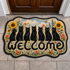 Design 11207 Custom Shape Area Rug - Nature Design | Die-Cut Non-Slip Rug - washable non-slip printed rug
