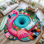 Design 12628 Custom Shape Area Rug - Nature Design | Die-Cut Non-Slip Rug - washable non-slip printed rug