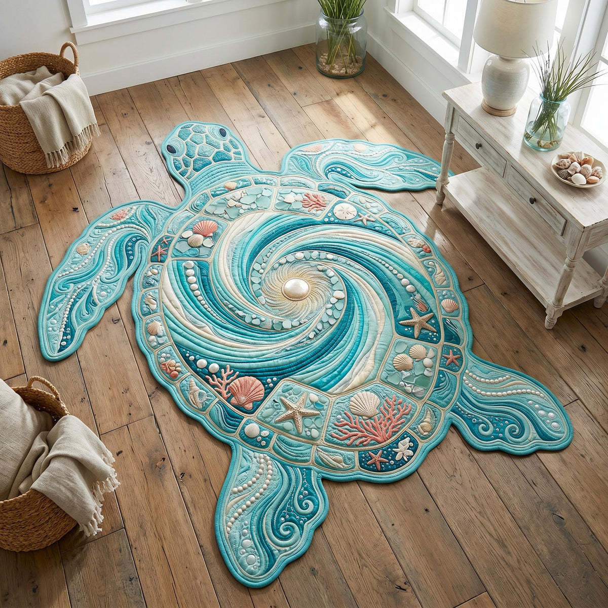 Design 12630 Custom Shape Area Rug - Nature Design | Die-Cut Non-Slip Rug - washable non-slip printed rug
