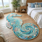 Design 12634 Custom Shape Area Rug - Nature Design | Die-Cut Non-Slip Rug - washable non-slip printed rug