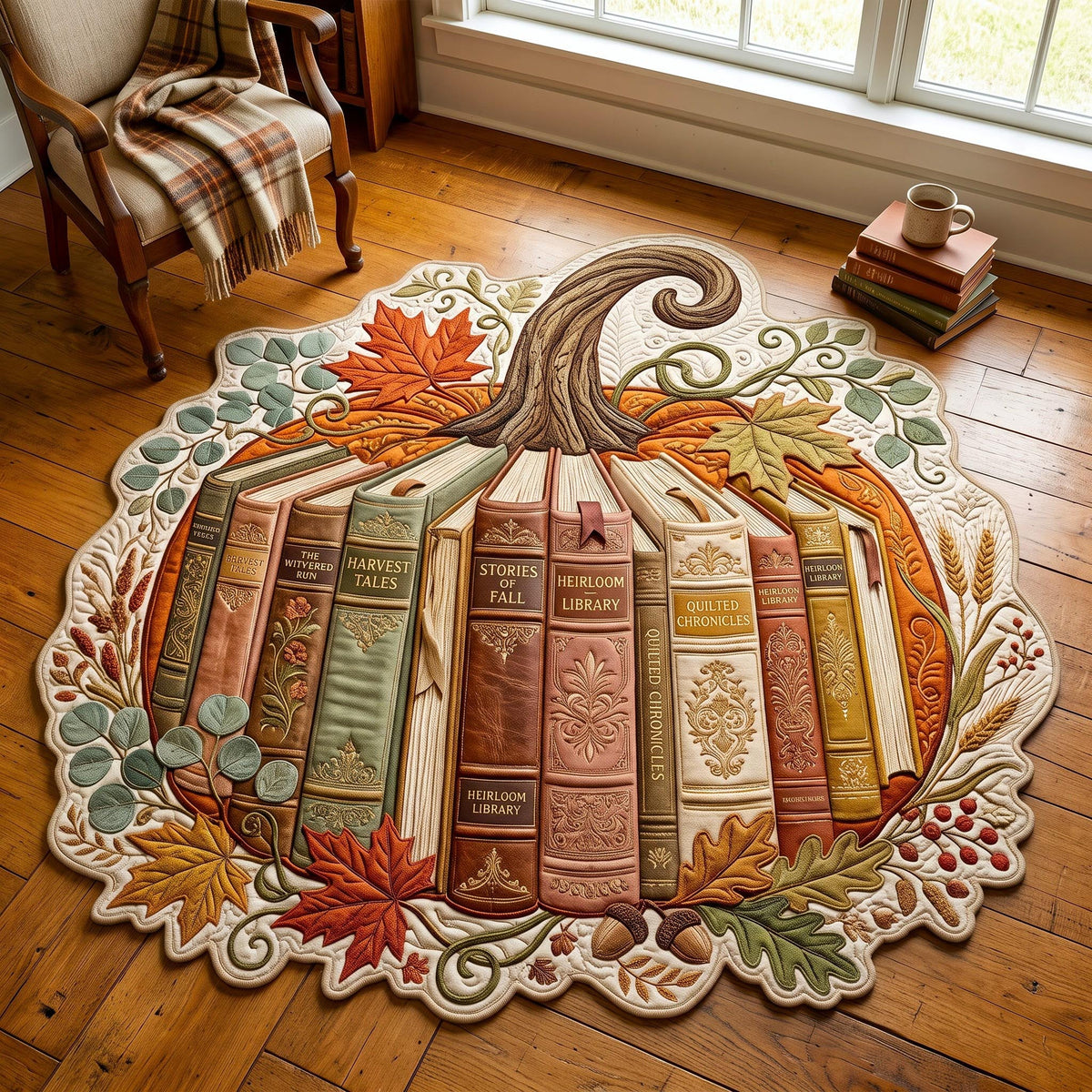 Design 12705 Custom Shape Area Rug - Nature Design | Die-Cut Non-Slip Rug - washable non-slip printed rug