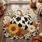 Design 12706 Custom Shape Area Rug - Nature Design | Die-Cut Non-Slip Rug - washable non-slip printed rug