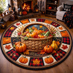 Design 13323 Round Mat Rug - Nature Design | Serene Home Decor (Design 1) - washable non-slip printed rug
