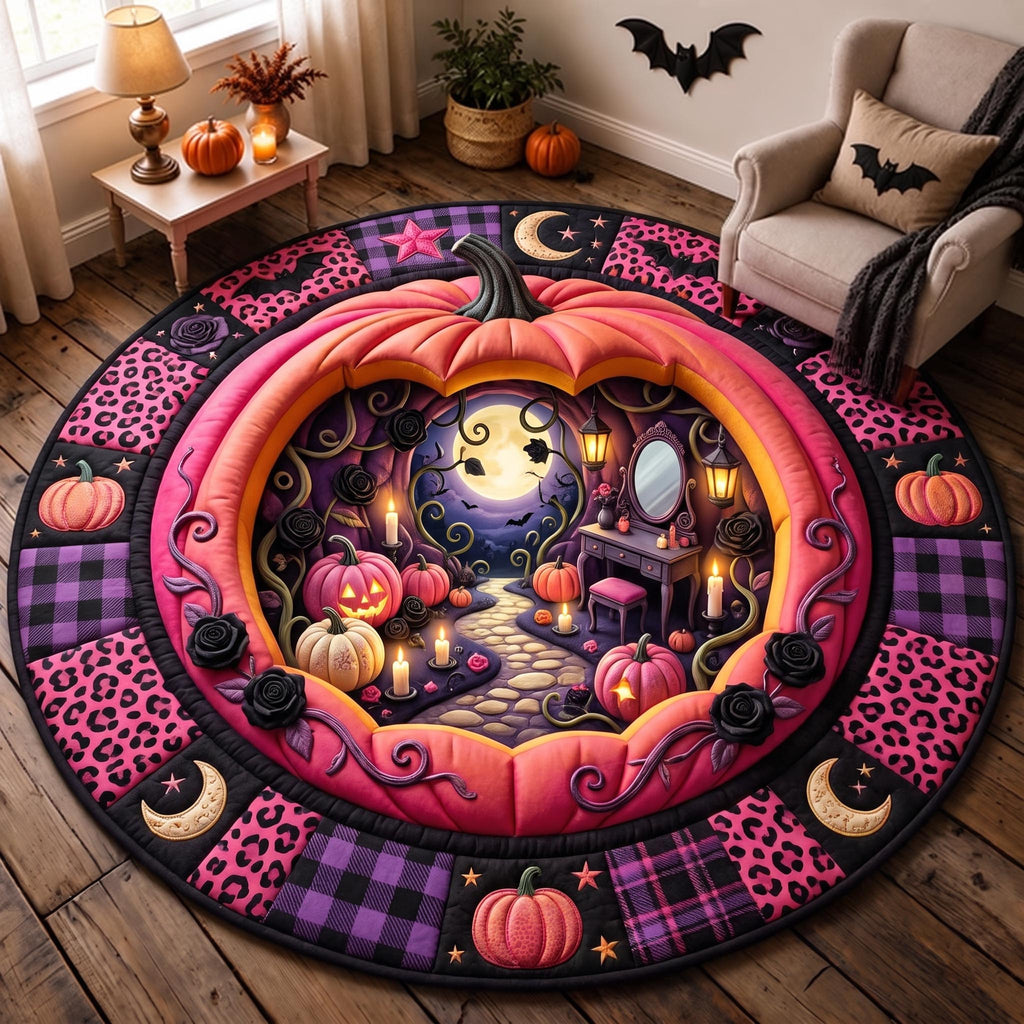 Design 13324 Round Mat Rug - Nature Design | Serene Home Decor (Design 1) - washable non-slip printed rug