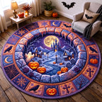 Design 13326 Round Mat Rug - Nature Design | Serene Home Decor (Design 1) - washable non-slip printed rug