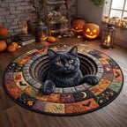 Design 13429 Round Mat Rug - Nature Design | Serene Home Decor (Design 1) - washable non-slip printed rug