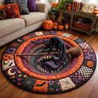 Design 13433 Round Mat Rug - Nature Design | Serene Home Decor (Design 1) - washable non-slip printed rug