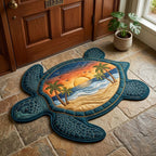 Design 14964 Custom Shape Area Rug - Nature Design | Die-Cut Non-Slip Rug - washable non-slip printed rug