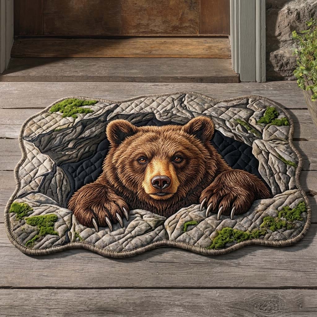Design 15002 Custom Shape Area Rug - Nature Design | Die-Cut Non-Slip Rug - washable non-slip printed rug