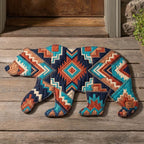 Design 15006 Custom Shape Area Rug - Nature Design | Die-Cut Non-Slip Rug - washable non-slip printed rug