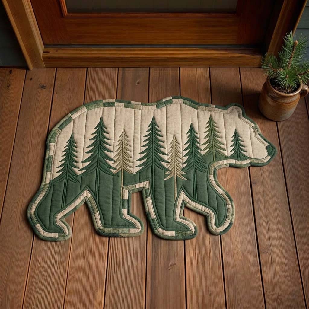 Design 15007 Custom Shape Area Rug - Nature Design | Die-Cut Non-Slip Rug - washable non-slip printed rug