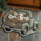 Design 15042 Custom Shape Area Rug - Nature Design | Die-Cut Non-Slip Rug - washable non-slip printed rug