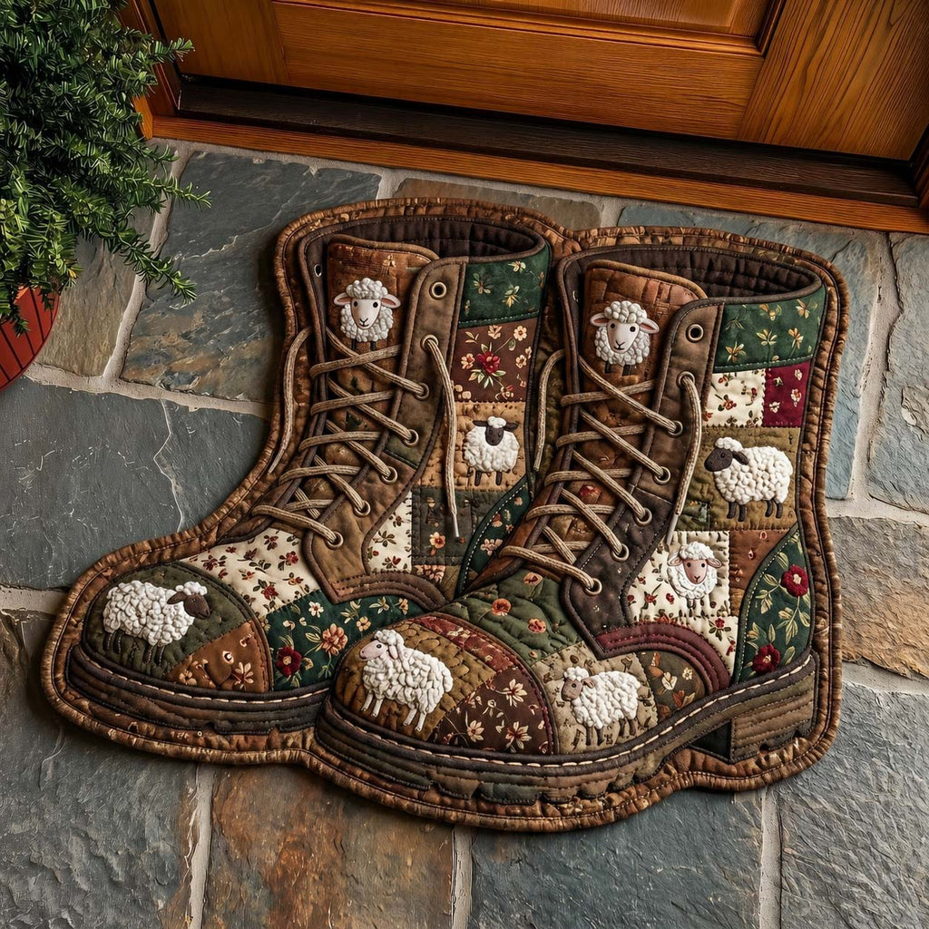 Design 15043 Custom Shape Area Rug - Nature Design | Die-Cut Non-Slip Rug - washable non-slip printed rug