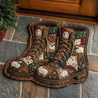 Design 15043 Custom Shape Area Rug - Nature Design | Die-Cut Non-Slip Rug - washable non-slip printed rug