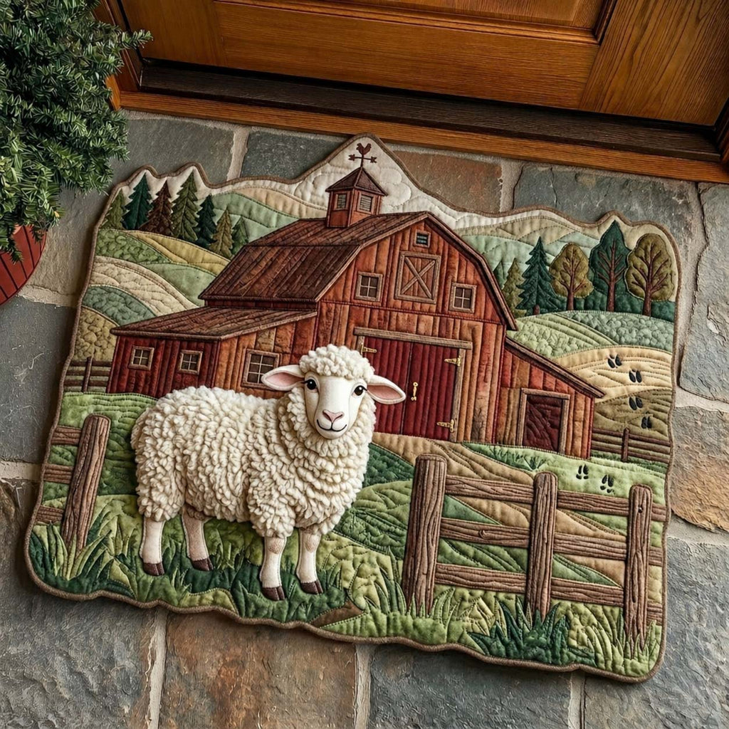 Design 15046 Custom Shape Area Rug - Nature Design | Die-Cut Non-Slip Rug - washable non-slip printed rug