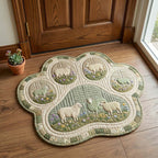 Design 15049 Custom Shape Area Rug - Nature Design | Die-Cut Non-Slip Rug - washable non-slip printed rug