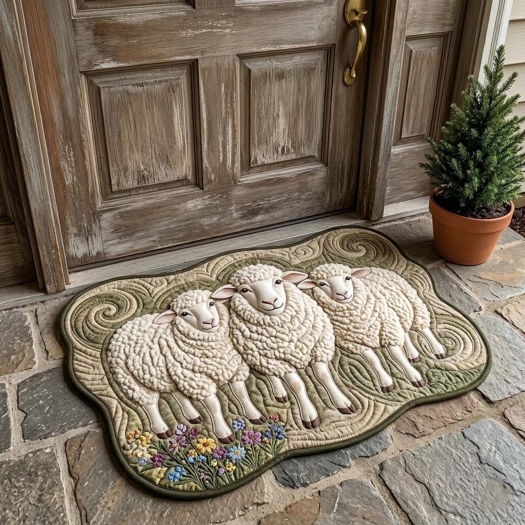Design 15052 Custom Shape Area Rug - Nature Design | Die-Cut Non-Slip Rug - washable non-slip printed rug