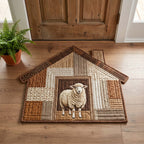 Design 15053 Custom Shape Area Rug - Nature Design | Die-Cut Non-Slip Rug - washable non-slip printed rug